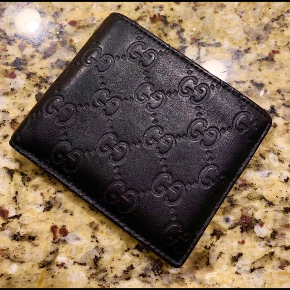 Black Leather Gucci Wallet